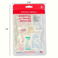 Roamwell professionally curated medications for travelers, chosen by healthcare experts.