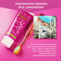 Usage guidance for children 6-12 brushing with Berry Mix toothpaste