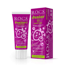 Front view of R.O.C.S. Junior Toothpaste Berry Mix