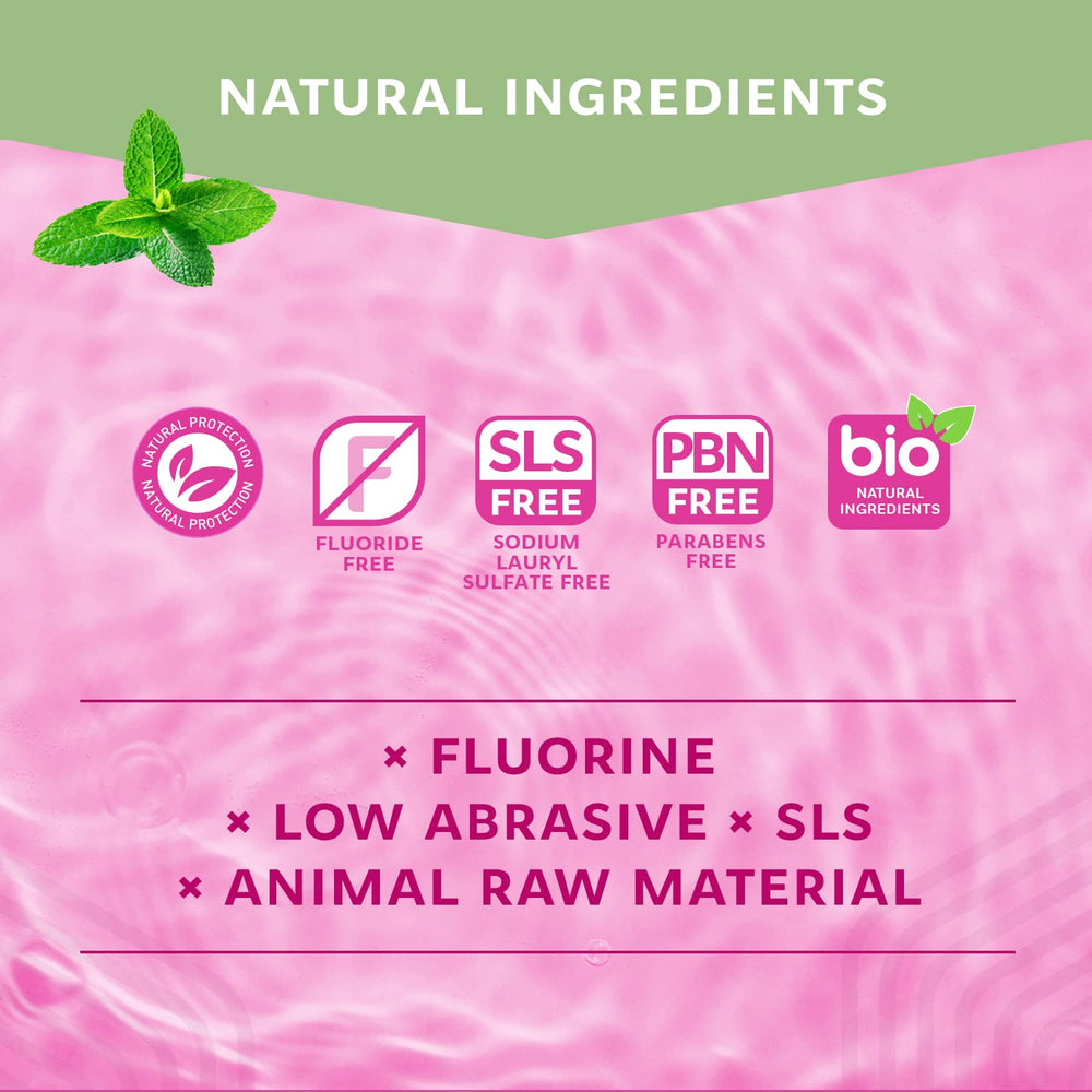 No fluoride formula on R.O.C.S. Junior Toothpaste Berry Mix
