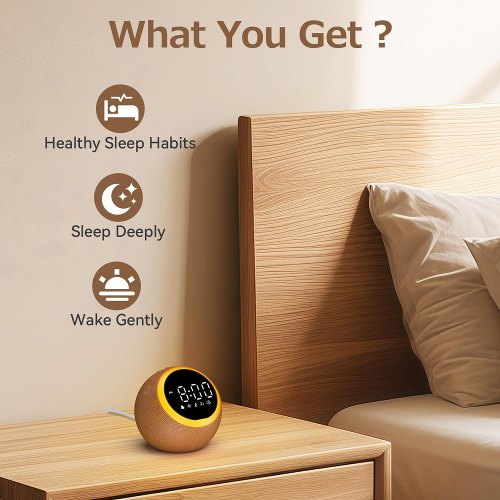 Rohent alarm clocks soft-sounds timer display: auto-off after your chosen minutes