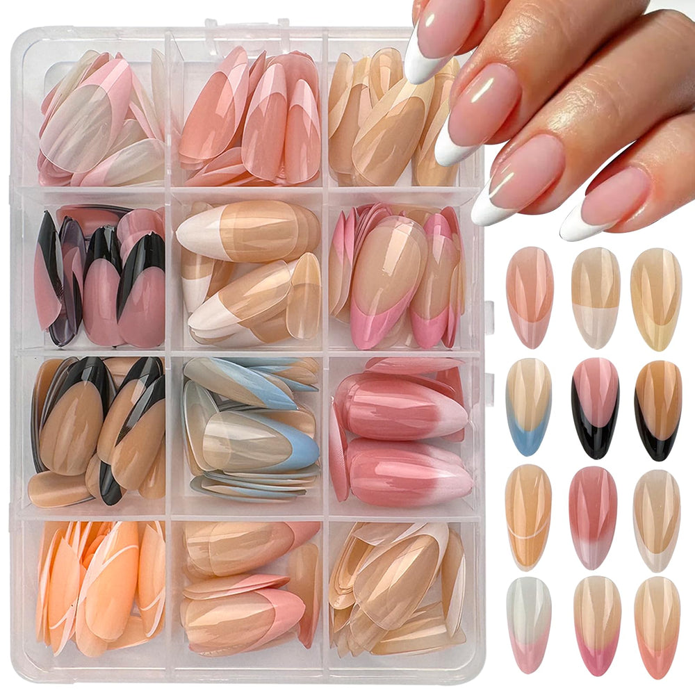Rokhevn French nails kit front view with 288 tips for at-home manicure.