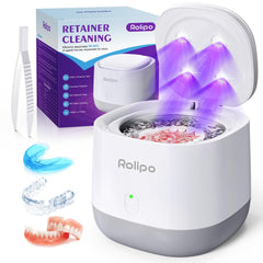 Rolipo Ultrasonic Retainer Cleaner 320ml with 4 UV lamps – front view