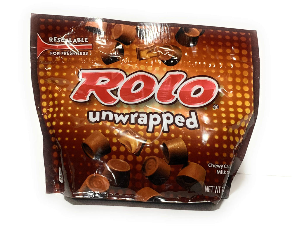 Two-pack of ALL NEW Rolo Unwrapped 7.6 oz chocolate caramel candies
