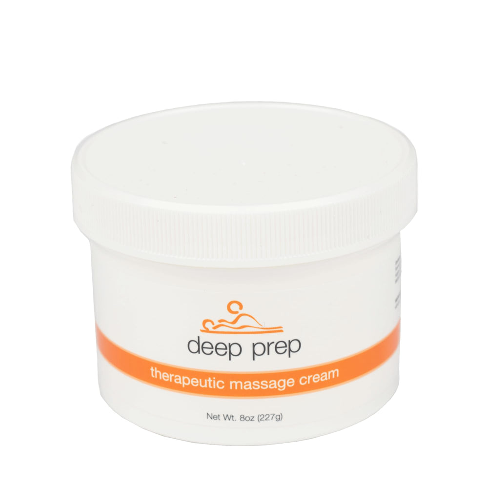 Rolyan Deep Prep Therapeutic Massage Cream 8 oz bottle