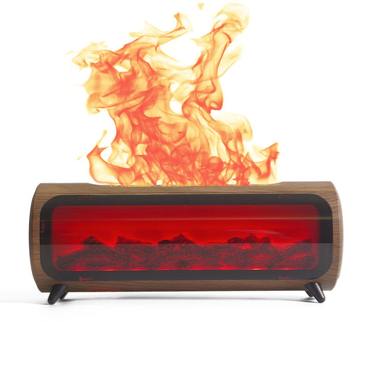 Romanplux Flame Diffuser with seven flame colors for cozy mood