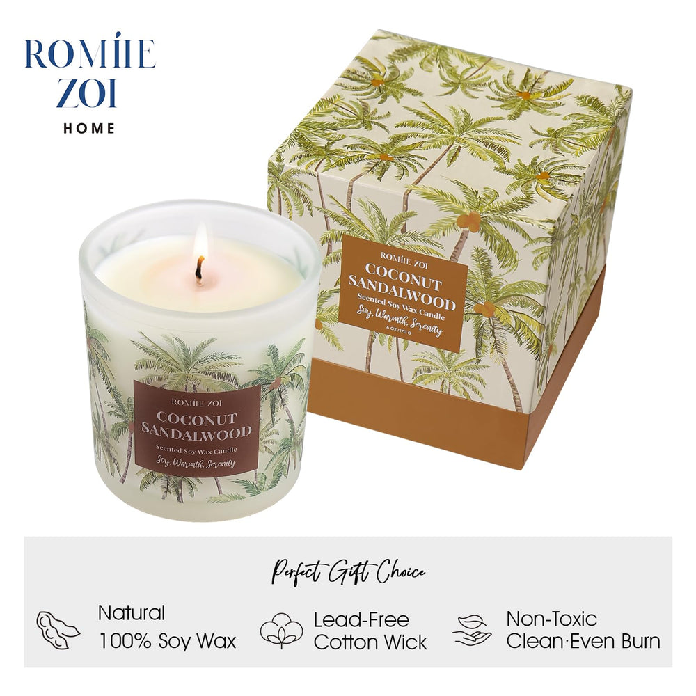 Creamy coconut and sandalwood fragrance notes