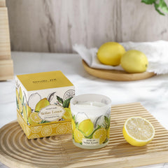 Candle jar showing 6oz/170g capacity and soy wax details