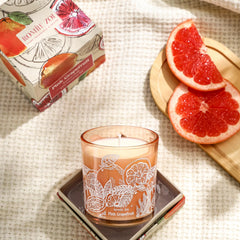 6oz (170g) candle label and packaging close-up