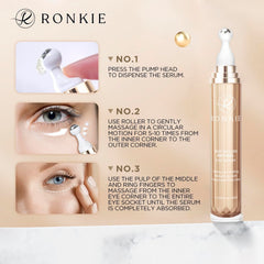 RONKIE Eye Cream radiance closeup highlights brighter look