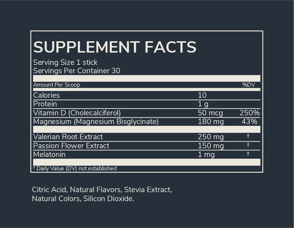 BlackBerry Lemon flavor packaging of Rookie Wellness Sleep