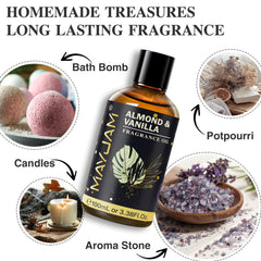 Room spray bottle using Almond & Vanilla fragrance oil