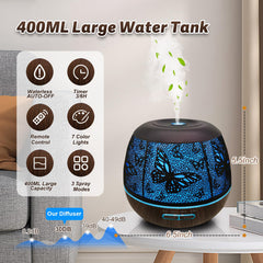 Diffuser displaying 3 mist modes
