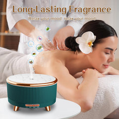 Roonbo essential oil diffuser illuminated with 7 color lights