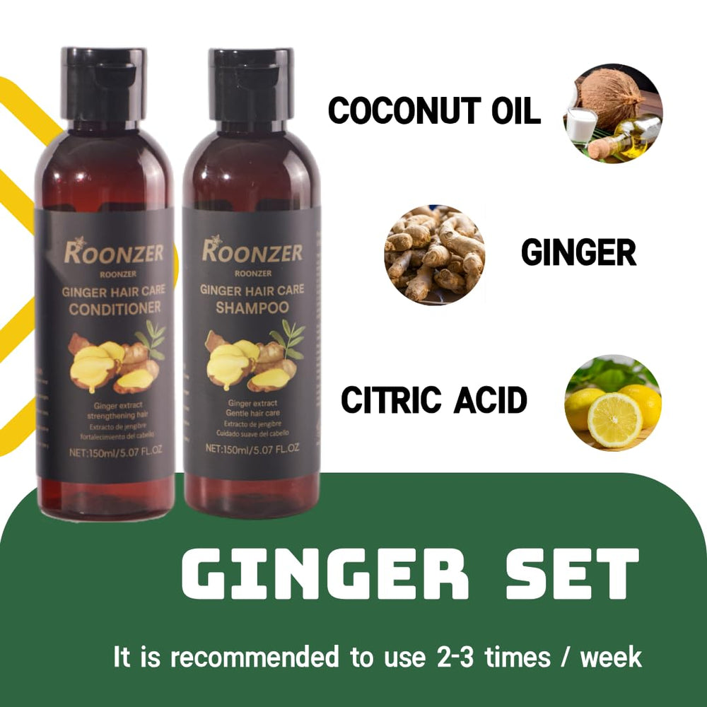 ROONZER Ginger Root Oil ingredient indicating scalp-refreshing properties