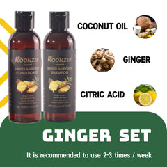 ROONZER Ginger Root Oil ingredient indicating scalp-refreshing properties