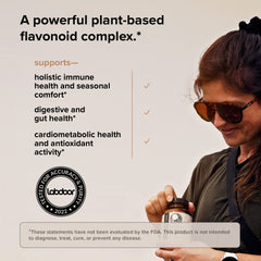 Quercetin with Bromelain capsules arranged on white surface