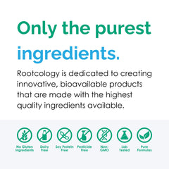 Allergen-friendly Rootcology Veggie Enzymes formula packaging