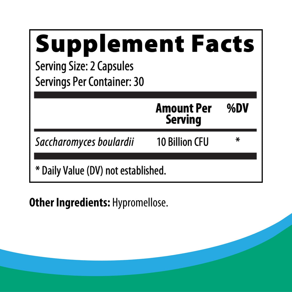 Shelf-stable S. boulardii probiotic capsules