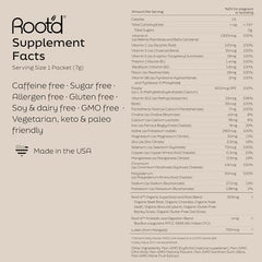 Seven organic superfoods and probiotics in formula