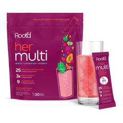 Root'd Multivitamin Powder for Women front label