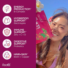 Probiotics and enzymes symbol for absorption