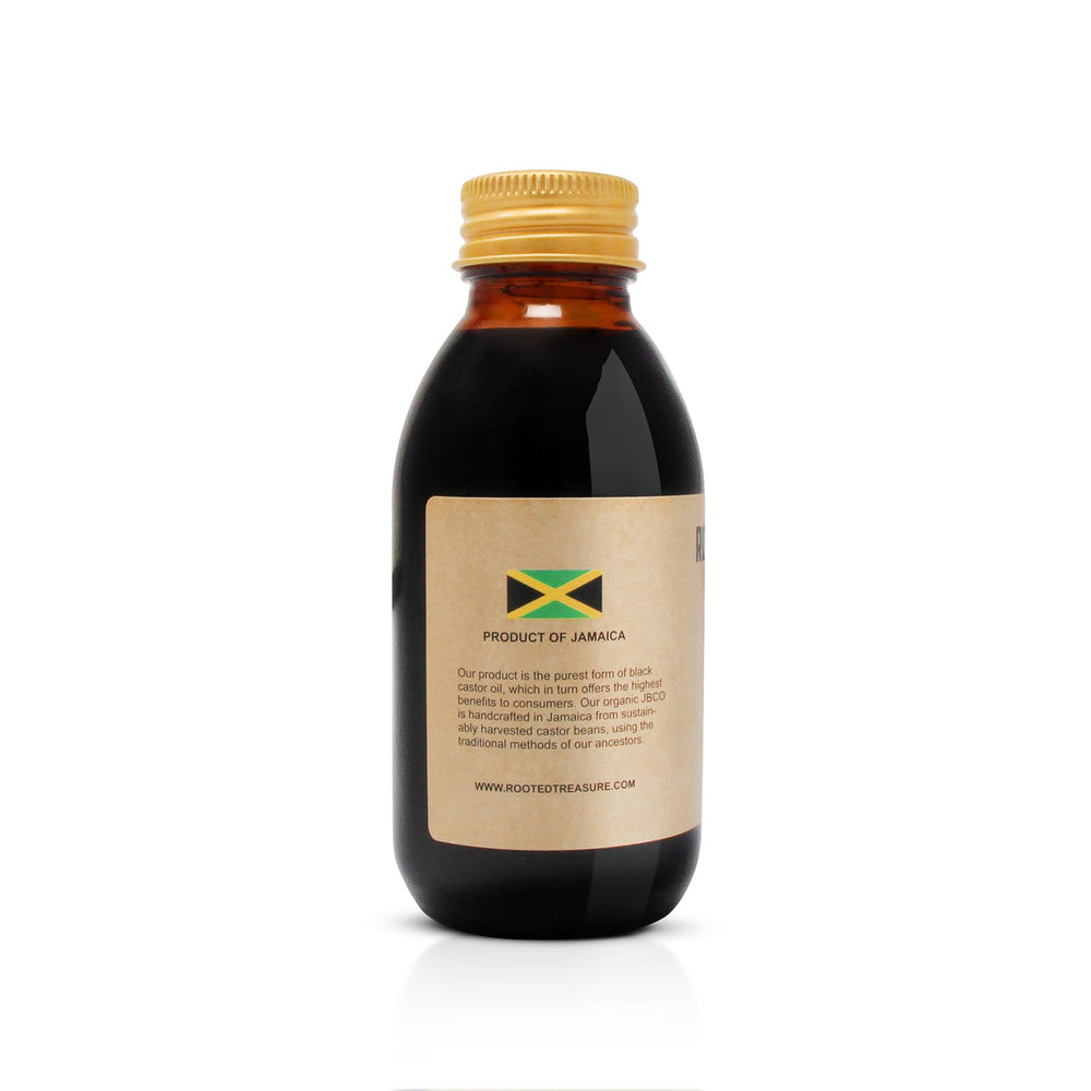 Label on Jamaican Black Castor Oil bottle