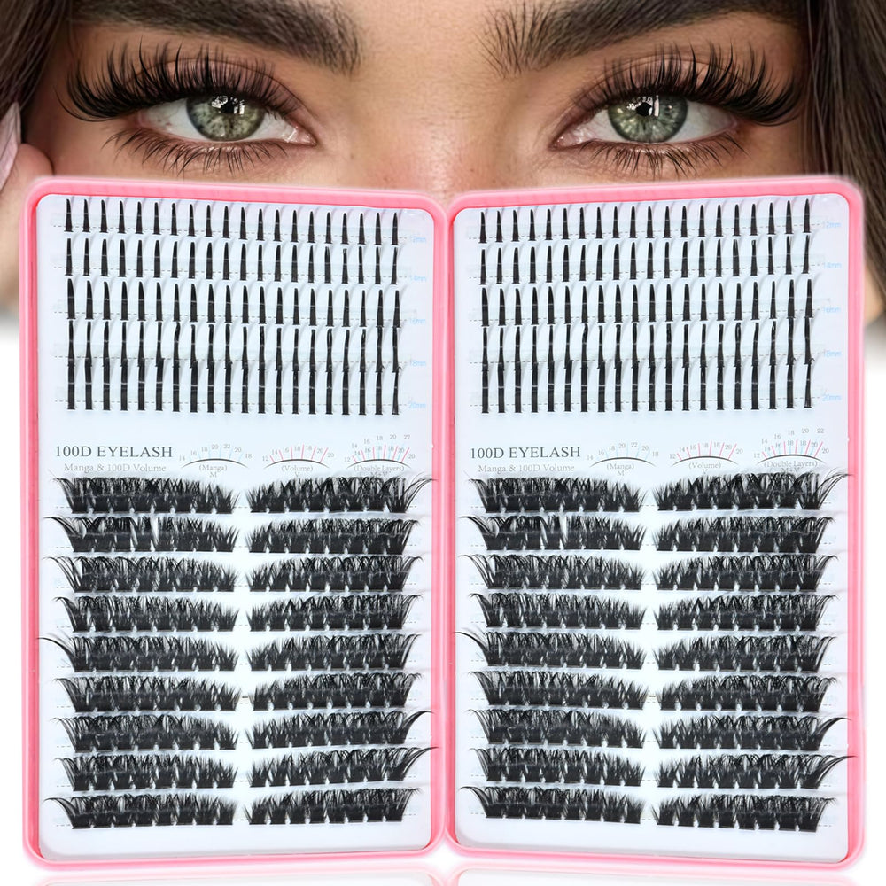 Rootoo lash clusters left-right offer balanced volume for versatile styling.