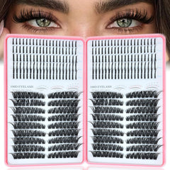 Rootoo lash clusters left-right offer balanced volume for versatile styling.