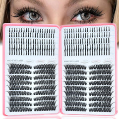 Rootoo lash clusters spikes 60D-80D for dramatic, fluffy daily lashes