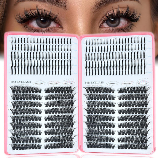 Rootoo lash clusters with spikes left for natural fullness all day.