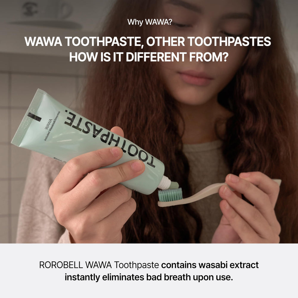 Product packaging box and three tube set of ROROBELL Wawa Toothpaste