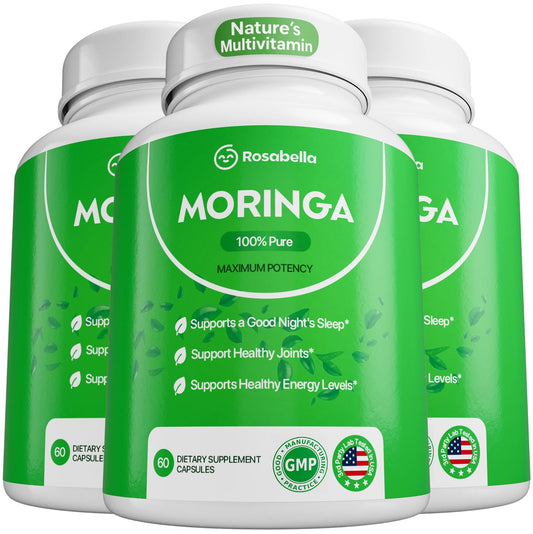 Rosabella Moringa Capsules 180-count packaging