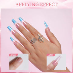 ROSALIND 3D nail design using pink acrylic for decorative effects