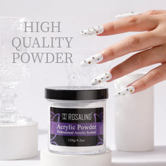 ROSALIND acrylic nail-extension-demo demonstrates beginner-friendly application.