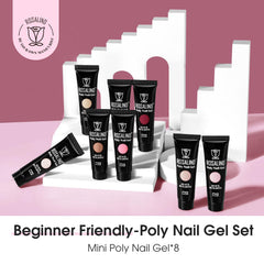 ROSALIND Christmas poly nail gel set packaging and tubes for at-home mani