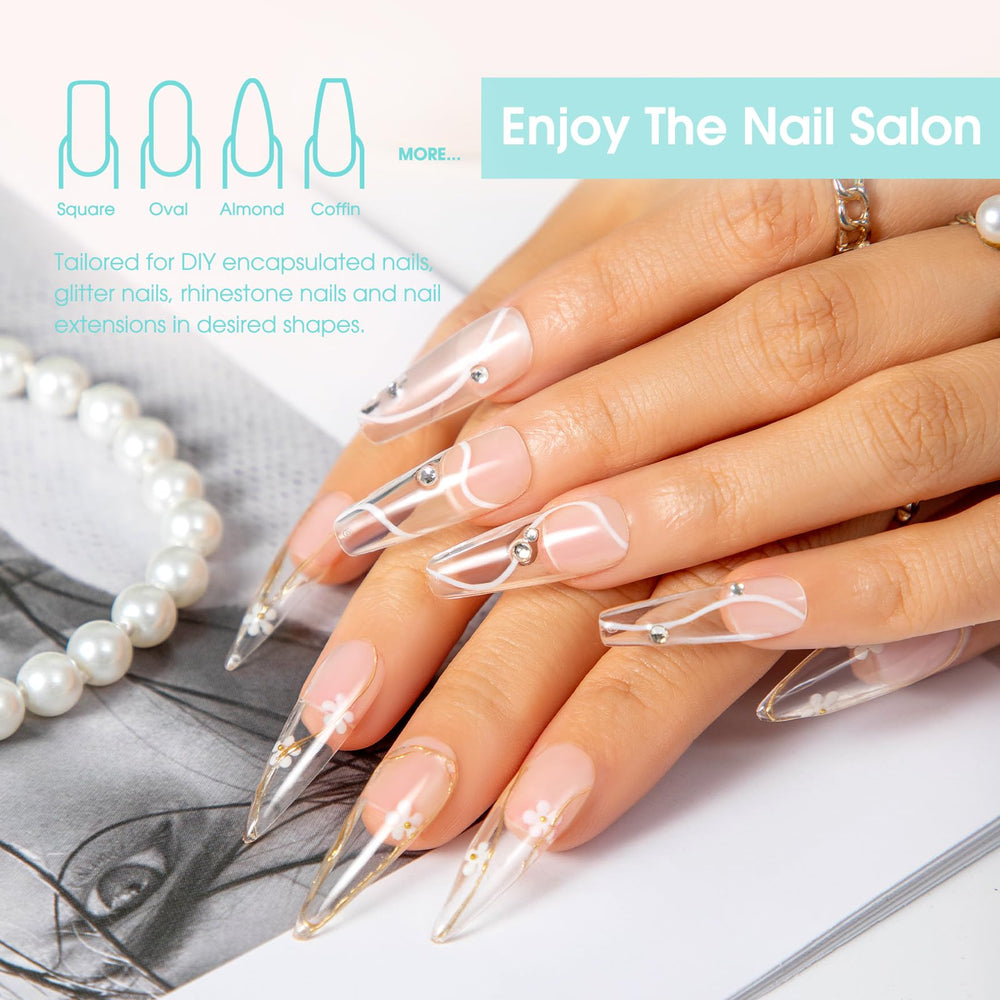 ROSALIND Clear Extension Gel two-pack on display suggests versatile kit for build layers