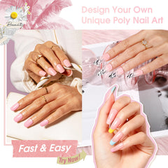 ROSALIND gel cured under UV lamp for durable nails