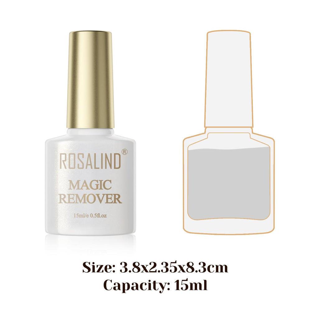 ROSALIND easy-brush application shows simple gel removal steps.