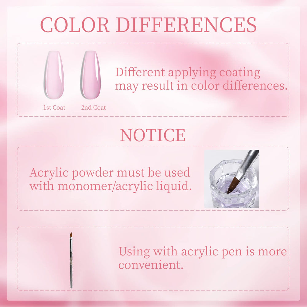 ROSALIND low-odor acrylic powder for comfortable manicures