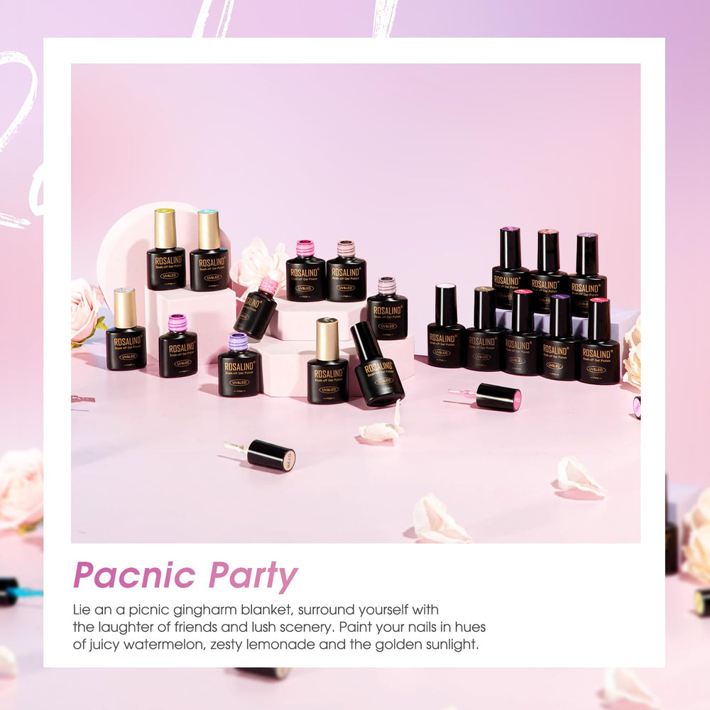 ROSALIND matte finish nails after buffing offer a smooth, modern look.