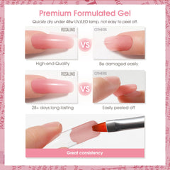 ROSALIND opal glitter nail art idea shows subtle shimmer accents