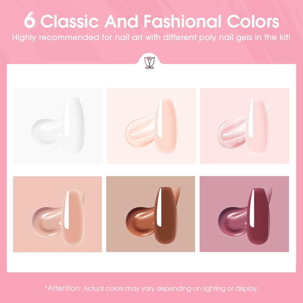 ROSALIND six mini bottle display shows color options.
