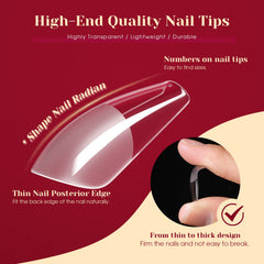 ROSALIND ten-sizes-nail-tips ensure precise fit for flawless nail art.