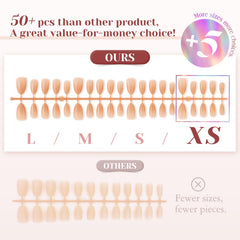 ROSALIND thicker front edge and natural bed for durable nail extensions