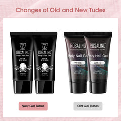 ROSALIND packaging highlights 2x30ml gel for versatile extensions.