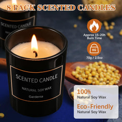 Rose scented soy candle jar 3.5oz