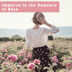 Aromatherapy diffuser releasing rose fragrance