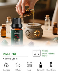 Rose essential oil for perfumes, soaps and scented candles