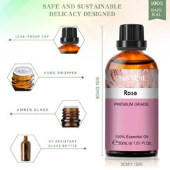 Rose Essential Oil for home cleaning and aromatherapy